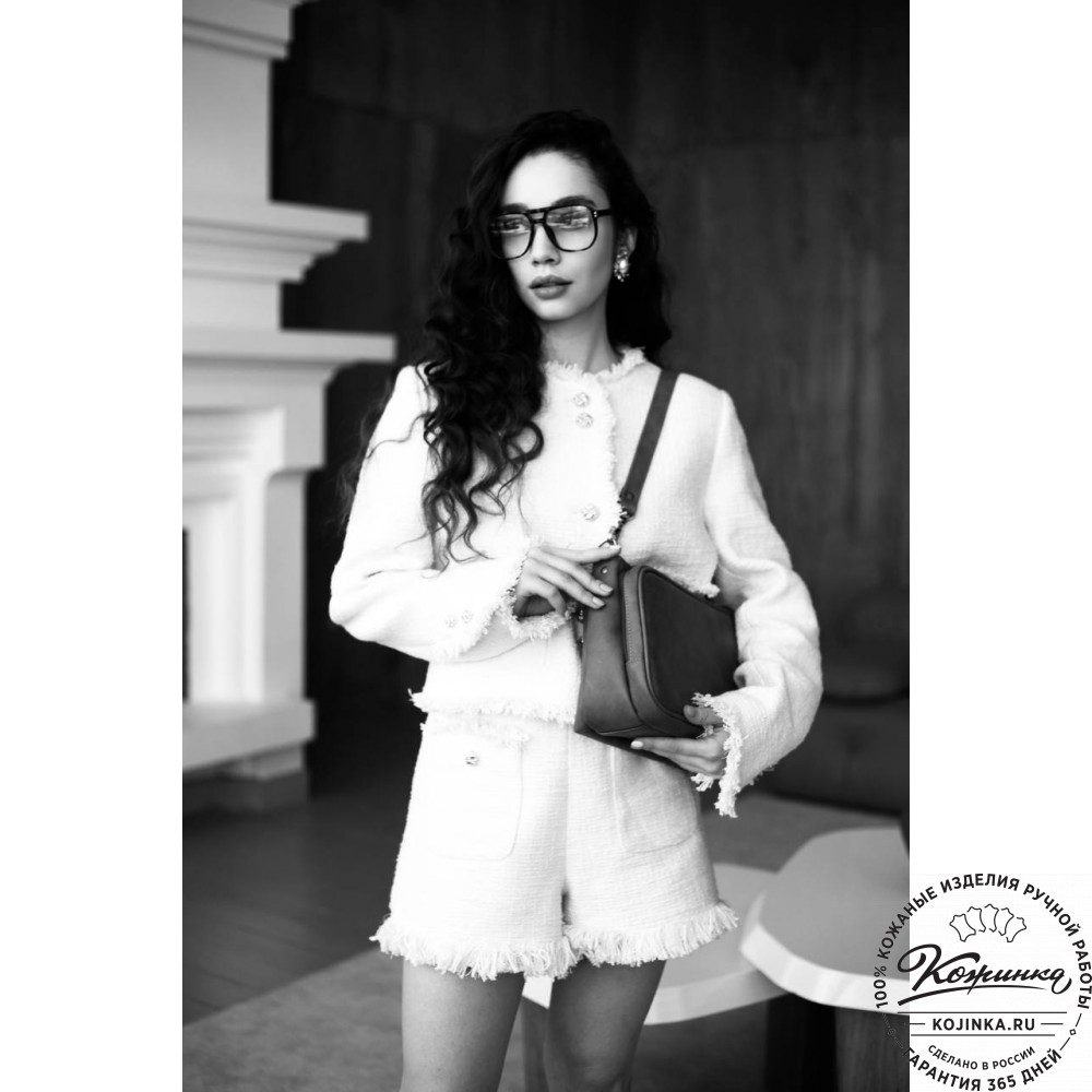 Женская кожаная сумка "Эмма" (красная)